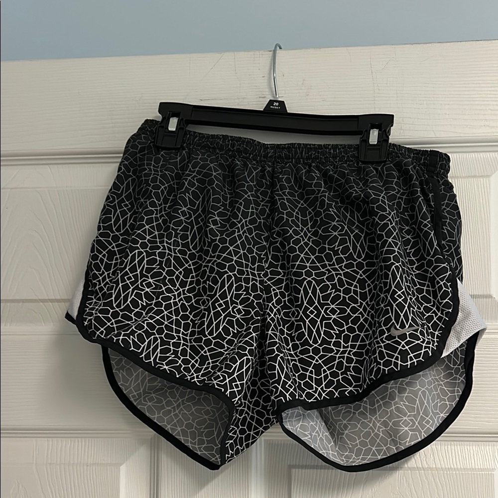 Nike Black and White Athletic Shorts